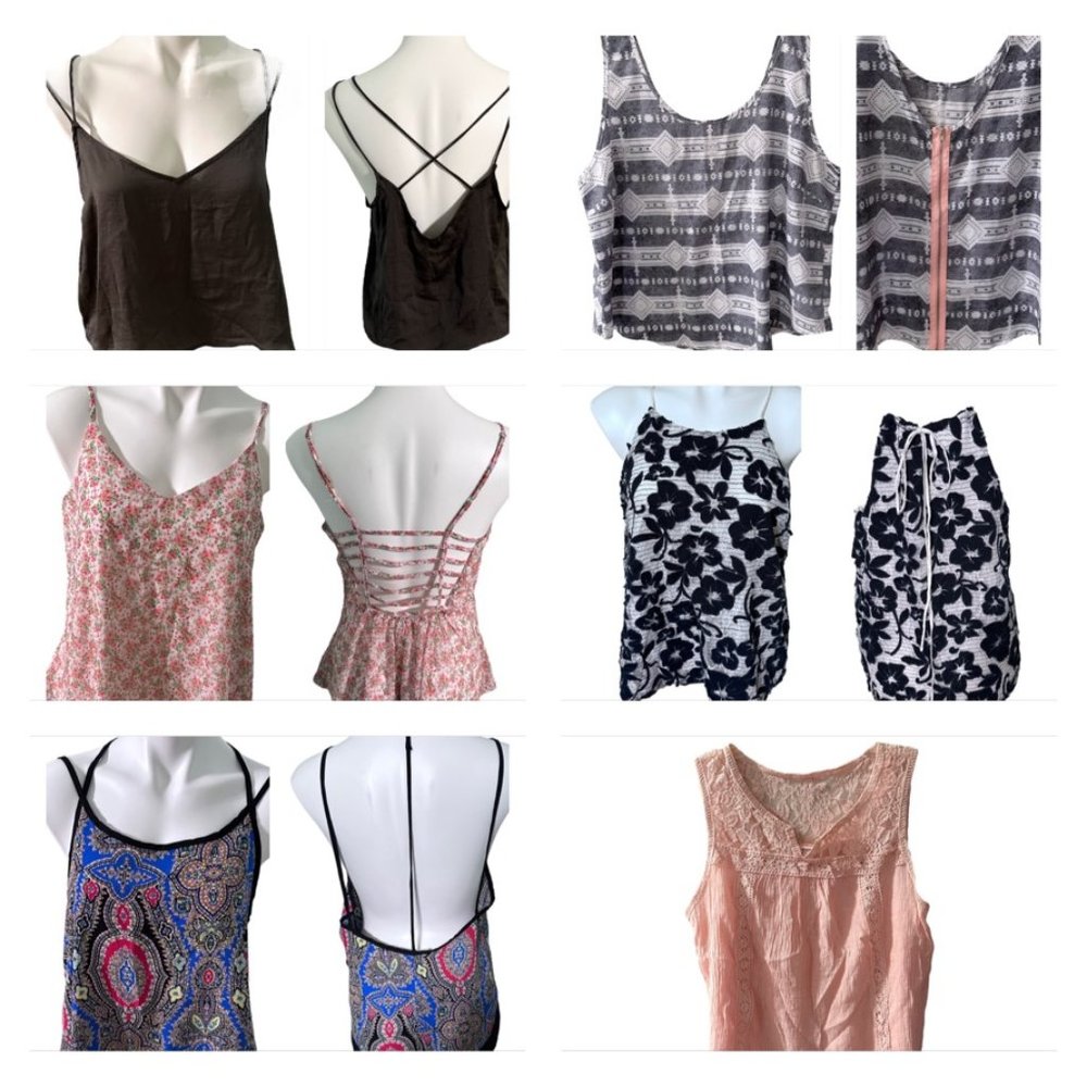Lot of 6 Tanks-Sz L